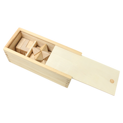 3-piece wooden brain teaser set By HappyWay Promotions