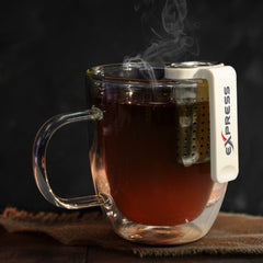 custom printed compact tea infuser by Happyway Promotions