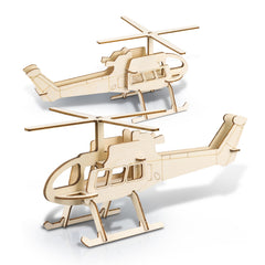 HWP58 - BRANDCRAFT Helicopter Wooden Model