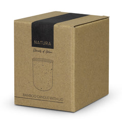 HWH221 - NATURA Candle with Bamboo Lid