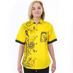 Yellow Custom Women's Shirts by Happyway promotions Australia