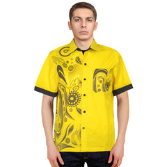 Yellow Custom Men's Shirt by Happyway promotions Australia