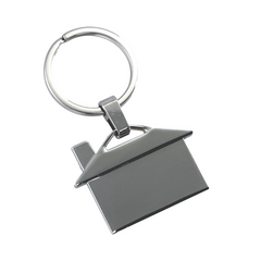 House Shaped Metal Keyring By Happyway Promotions