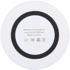 Freal Wireless Charging Pad, White/Solid Black