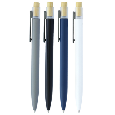 Aluminium Pen with Bamboo Clicker By Happyway Promotions