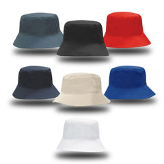 Breathable Poly Twill Bucket Hat by Happyway Promotions