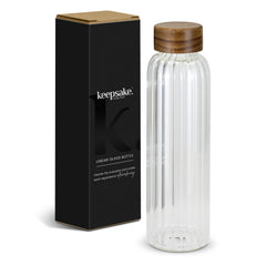 Keepsake Linear Glass Drink Bottle by Happyway Promotions