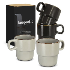 Keepsake Stackable Coffee Cup - Set of 2 by Happyway Promotions