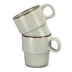 Keepsake Stackable Coffee Cup - Set of 2 by Happyway Promotions