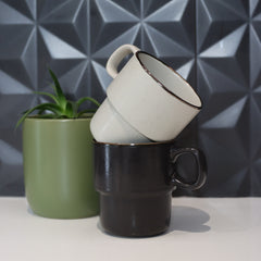 Keepsake Stackable Coffee Cup - Set of 2 by Happyway Promotions