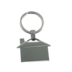 House Shaped Metal Keyring By Happyway Promotions