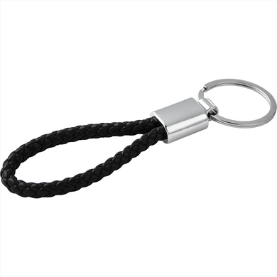 Leather Twist Key Ring By Happyway Promotions