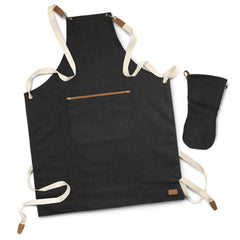 Keepsake Canvas Apron & Oven Mit Set by Happyway Promotions