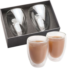 Glass Coffee & Tea Set 300ml By HappyWay Promotions