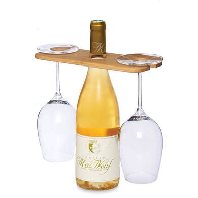 Wine Bottle Glass Carrier By Happyway Promotions