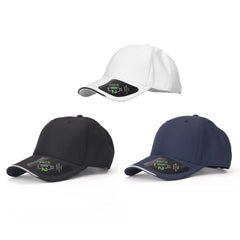 Pace 6 Panel Eco Cap with Curved Sandwich Visor by Happway Promotions