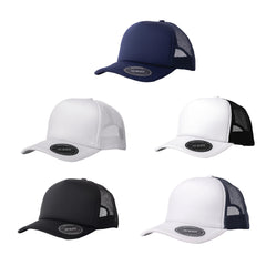 Alphard 5 Panel Nylon Foam Trucker Cap by Happyway Promotions