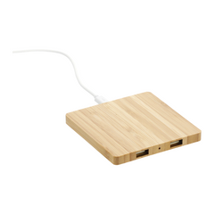 Bamboo Wireless Charging Pad By Happyway Promotions