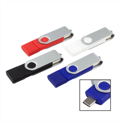 Rotate Dual USB - 8GB By Happyway Promotions