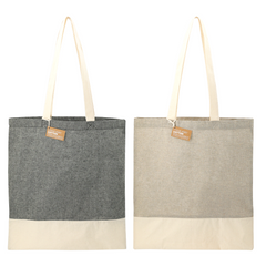 Split Recycled 150ml Cotton Twill Convention Tote By HappyWay Promotions