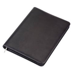 A4 Leather Zip Compendium By Happyway Promotions 