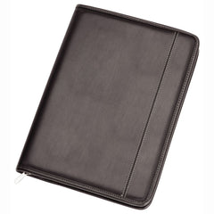 Two Tone A4 Leather Zip Compendium By Happyway Promotions