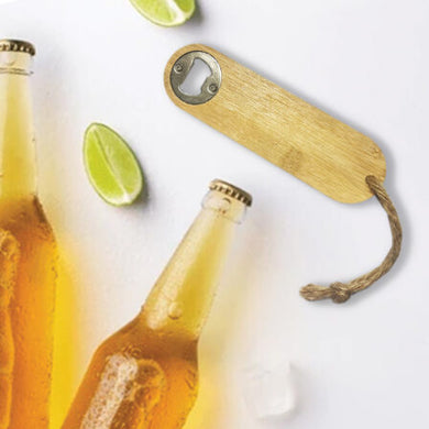 Texas Bamboo Bottle Opener by Happyway Promotions