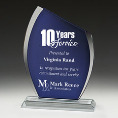 Riposte Blue Crystal Award by Happyway promotions