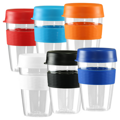 Carry Cup with Lid and Band By HappyWay Promotions 