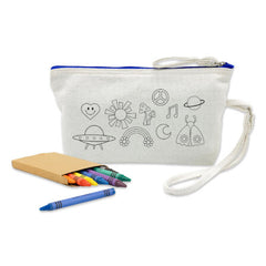 Colouring Canvas Cosmetic Bag by Happyway Promotions