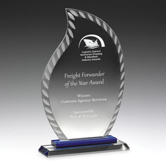 Aqua Glass Award by Happyway promotions