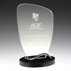 Glass Black & Metal Cascade by Happyway Promotions