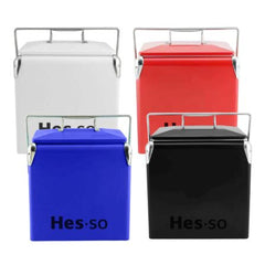 Retro Metal Ice Cooler Box 13L by Happyway Promotions