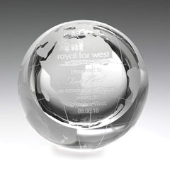 Crystal Globe Paperweight By Happyway Promotions