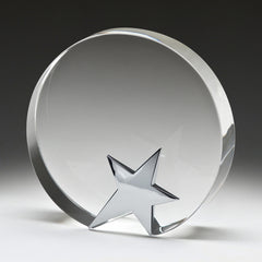 Crystal & Chrome Halo Award By Happyway Promotions 