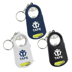 Smily Torch Tape Bottle Opener Key Ring by Happyway Promotions