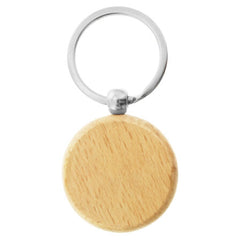 Wood Round Key Ring by Happyway Promotions