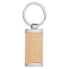 Wood Panel Key Ring by Happyway Promotions