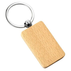 Wood Euro Key Ring by Happyway Promotions