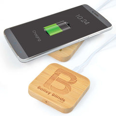 HEIT205 - Arc Square Bamboo Wireless Charger