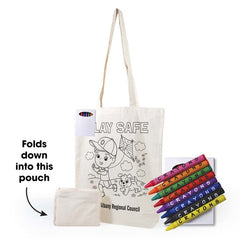 HGBD80 - Get Crafty Folding Calico Bag and Crayons