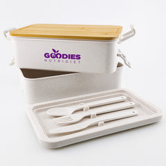 Sturdee Dual-Compartment Lunch Box by Happyway Promotions