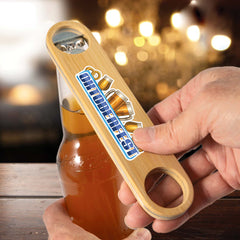 HBO015 - Cyborg Bamboo Bottle Opener