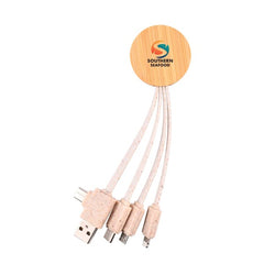 HEIT198 - Sprite Round Bamboo Charging Cable