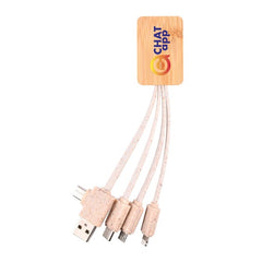 HEIT199 - Sprite Square Bamboo Charging Cable