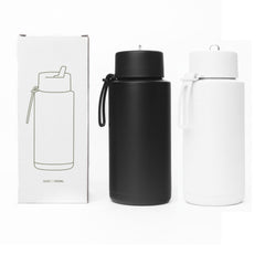 1L Stainless Steel Bottle with Silicone Handle by Happyway Promotions