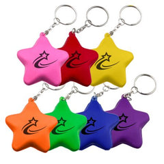Stress Star Key Ring by Happyway Promotions