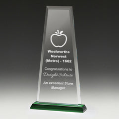 Glass Green Guardian Award by Happyway promotions