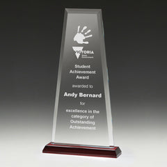 Glass Red Guardian Award by Happyway promotions