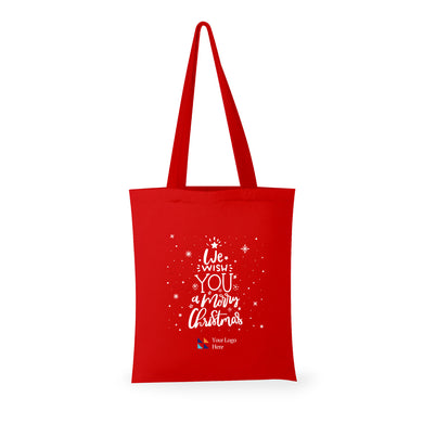 Christmas Red Minnesota Canvas Tote Bag by Happyway Promotions